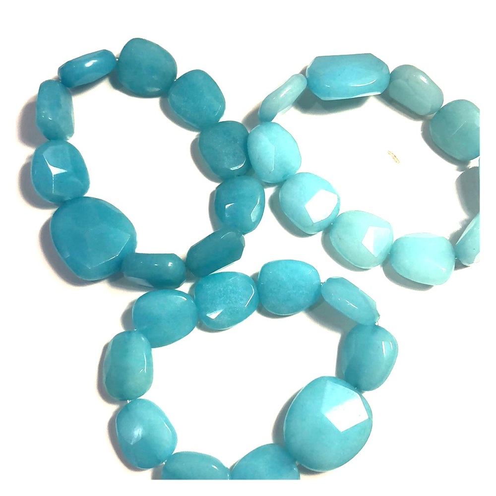 3 pack of turquoise bracelets